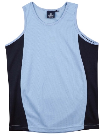 Picture of Winning Spirit, Kids Truedry Contrast Mesh Singlet